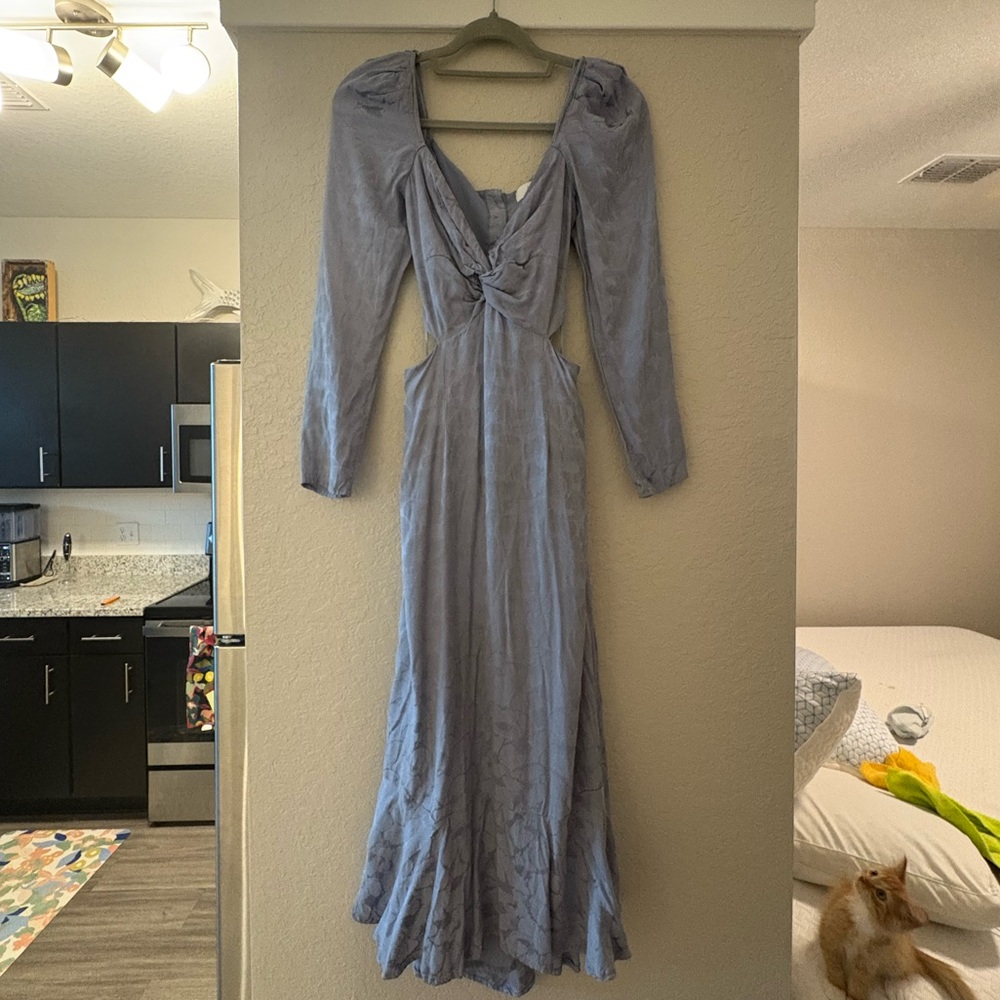 ASTR The Label Lainie Long Blue Dress - Picture 3 of 5